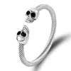 Designer Bracelet for women DY skull Head bangle Luxury Pearl Fashion Versatile Twist dy Gilded Bracelets Girlfriend Engagement Wedding Jewelry Gifts