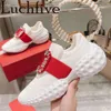 2022 New Mesh Square Buckle Crystal Flats Women Thick Sole Round Toe Loafers Shoes Brand Casual Daily Shoes