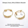 WANDO 2PCS Round Ball Bell Bell Classic Baby Baby Girls Kids Children's Bracelet Hift Festival Festival Jewelry B02809