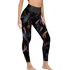 Active Pants Lobsters Yoga Lady Red And Navy Leggings High Waist Funny Stretchy Graphic Fitness Gym Sport