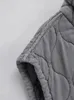 Kvinnors västar NLZGMSJ TRAF 2023 Autumn Winter Women Standing Collar Lätt vikt ärmlös Cotton Coat Vest Pocket Decoration Tank TOP 231018
