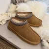 designer fluffy snow boots mini women winter ug australia tasman platform ug boot fur slipper ankle wool shoes sheepskin leather casual outside 10A CCXS