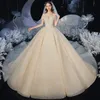 2023 nuovo abito da sposa di lusso Abiti da principessa Abito da ballo di cristallo scintillante Abiti da sposa In rilievo Spalle scoperte Applicazioni di pizzo Abiti da festa da sposa taglie forti Robe De Marriage