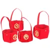 Take Out Containers 4 Pcs Gift Bag Housewarming Ornaments Mini Decor Candy Storage Basket Non-woven Fabric Small Bags