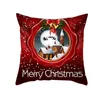 Oreiller joyeux noël décorations pour la maison noël housse de coussin ornement taie d'oreiller Natal Navidad année cadeaux 45x45cm 230819