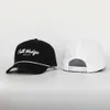 OEM Custom Design Your Own Brodery 5 Panel Män Kvinnor som kör sport Gorras Cap Nylon White Golf Rope Hat