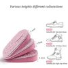 Peças de sapatos Acessórios EVA Memory Foam Invisível Altura Aumentada Palmilhas para Mulheres Sapatos Inner Sole Insert Lift Heel Comfort Aumentando 231019