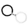 Strand Fashion 2pcs / set Pierre Naturelle Couple Bracelets Magnétiques Pour Amant Amitié Cadeau Femmes Hommes Corde Élastique Bracelets Aimant Bijoux