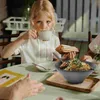 食器セットラーメンボウルメラミンキッチン供給スープスプーンセラミックサラダセットテーブルウェア箸