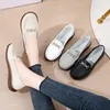 Geklede schoenen Echt leer Slip-on Dames Flats Mocassins Loafers voor dames Lente Herfst Moeder Schoenen Casual schoenen voor dames Grote maten 35-41 231018