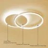 Plafonniers Ganeed moderne anneau rond lumière 37W LED encastré luminaire 6500 éclairage blanc froid pour salon cuisine