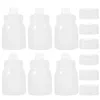 Dinnerware Sets 6pcs Porous Squeeze Bottles Condiments Ketchup Dispensers Multipurpose Salad Dressing Containers