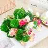 Dekorativa blommor Artificiell simulering Mini Silk Lotus 4 Color Green Plant Decoration Home El Garden Table