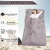 Sleeping Bags Breathable Portable Tourism Mat Camping Outdoor Sleeping Bag Set el Room Liner Anti-dirty 231018