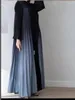 女性のトレンチコートプリーツウィンドブレイカーロングコート2023秋のファッション勾配フレアスリーブカーディガン拡張ショールローブ