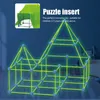 Toy Tents Children's Luminous House House Tent Tuy Diy Patchwork Beads Gift Fort Build