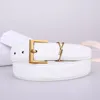 Femmes designer ceinture femme ceinture ceinture lisse boucle en cuir authentique concepteur classique femme courroie de vache très qualité largeur 2,5 cm