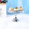 Bakvormen Gereedschap 1 stks Zilver Kristal Taartrek Cupcake Decoratie Dessert Basis Bruiloft Feestbak