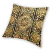 Pillow Antique French Aubusson Savonnerie Rug Cover 40x40cm Home Decorative Print Vintage Floral Throw For Living Room