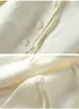 新しいデザイナーホワイトブレザー女性ロングスリーブvネックウールブレザージャケット高品質の秋の冬女性ビジネススリムスーツコートアウトウェアウールブレンドHP195
