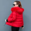 Women's Down Parkas Winter Jacket 2023 Korean Women Parka Big Fur Collar Hooded Thick Warm Female Coat Casual Outwear Cotton 231018