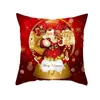 Oreiller joyeux noël décorations pour la maison noël housse de coussin ornement taie d'oreiller Natal Navidad année cadeaux 45x45cm 230819