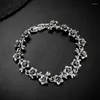 Charm Bracelets 2023 Vintage Silver Color Flower For Woman Men Boho Style Ethnic Bride Bangles Fashion Wedding Jewelry Gifts