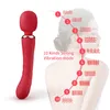 231018 AV-wandvibrator, dubbele vibratie, clitorisstimulator, klapperende G-spot, vagina, nek, lichaam, rugmassage, speeltjes voor vrouwen 231018