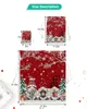 クリスマスの装飾クリスマススノーシーンスノーフレークgnomeギフトホルダードローストリングキャンディーバッグホリデー装飾