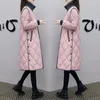 Women's Trench Coats Women Winter Parkas Slim Cotton Padded Basic Jackets 2023 Warm Female Casual Long Outwear Korean Loose Solid Overcoat