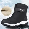 Laarzen Schoenen Heren Winter Heren Hoog Waterbestendig Katoen Plus Fluweel Warm Paar Sneeuw Noordoosten Outdoor Casual