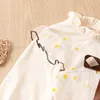 Meisje Jurken Geboren Peuter Kids Baby Geborduurde Jurk Bloemen Lange Mouw Mesh Tutu Tule Zomeroutfits