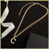 Women Designer Necklace Jewelry Fashion C Brand Designers Necklaces Gold Necklace Womens Mens Chain Link Diamond Ornaments Set 210210I