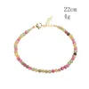 Bracelet Tourmaline de couleur pierre naturelle pour femmes, collier énergétique minimaliste, bijoux de Protection empathique, cadeaux
