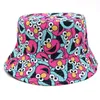 Hot Sale Cartoon TV Bucket Hat Colorful Sesame Street Outdoor Panama Caps For Girls Boys Anime Woman Fisherman Hats Sunhat 10 Styles