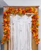 クリスマスの装飾175cm秋の装飾人工メープルは、ウェディングパーティーのためのハロウィーン庭のハロウィーンガーデンの家を去る秋のメープルを去る231019