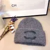 Beanie/Skull Caps Designer beanie luxe muts temperament veelzijdige gebreide muts warme design hoed kerstcadeau 2023