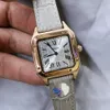 Dumont dames quartz batterie puissance montre bracelet en cuir hommes femmes montre