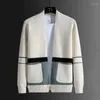 Heren Truien Herfst En Winter Uitloper Knitwear Koreaanse Versie Casual Veelzijdig Vest 2024 Modetrend Jas