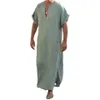 Chemises décontractées pour hommes Hommes Arabe Longues Robes Arabie Saoudite Jubba Thobe Kaftan Moyen-Orient Vêtements Islamiques Mode Musulmane Arabe A2213