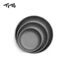 TiTo Lightweight Titanium Plate Dinner Fruit Plate Pan Food Container for Outdoor Camping Hiking Backpacking Picnic BBQ