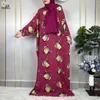 Roupas étnicas Muçulmano Solto Robe Neswest Turban Turquia Oração Mulheres Impressão Floral Médio Oriente Dubai Algodão Femme Ramadan Africano Abaya