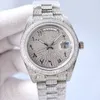 نساء RLX Diamond Designer Movement Automatic Silver Dress Watches Stains Stains Stefile Teleproof Featherplich Luminour