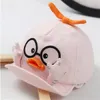 Zomer Kids Mesh Baseball Caps Baby Mooie Cartoon Eend Katoen Hoeden Meisje Jongens Outdoor Zonnescherm Hoofddeksels 1-10M GC2401