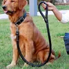 Dog Collars Collar Leash Set Harness Pet Leather Large Puppy Accessories Pets Supplies German Shepherd Golden Retriever