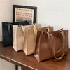 Shopping Bags Toptrends 3 Layers Large Leather Tote For Women 2023 Trend Design Work A4 Shoulder Side Bag Office Ladies Handbags 231018