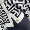 Vintage Jacquard Breat Cardigan-trui voor vrouwen Stijlvolle elegante chic dames gebreide kleding tops met lange mouwen met één borsten met een borte