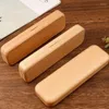 2pcs Wooden Pen Box Wood Cases Storage Case Student Office Pencil Gift Packing