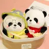 Plush Dolls 28cm Cute Panda Plush Toys Lovely Soft Stuffed Cartoon Animals Dolls For Xmas Birthday Christmas Gift 231019