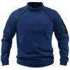 Chandails pour hommes US SWAT Mens tactique en plein air polaire polaire veste vêtements de chasse chaud pull à fermeture éclair homme coupe-vent manteau thermique randonnée